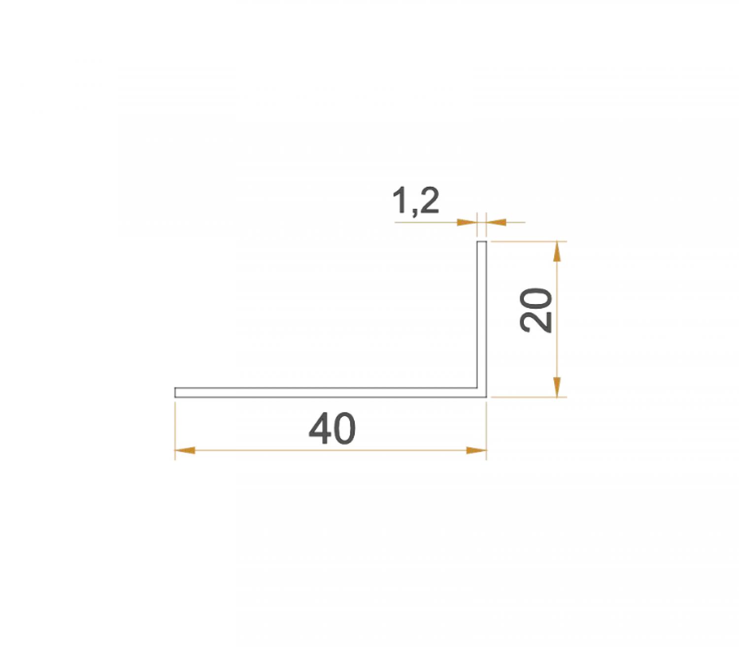 L-Winkel 40x20mm