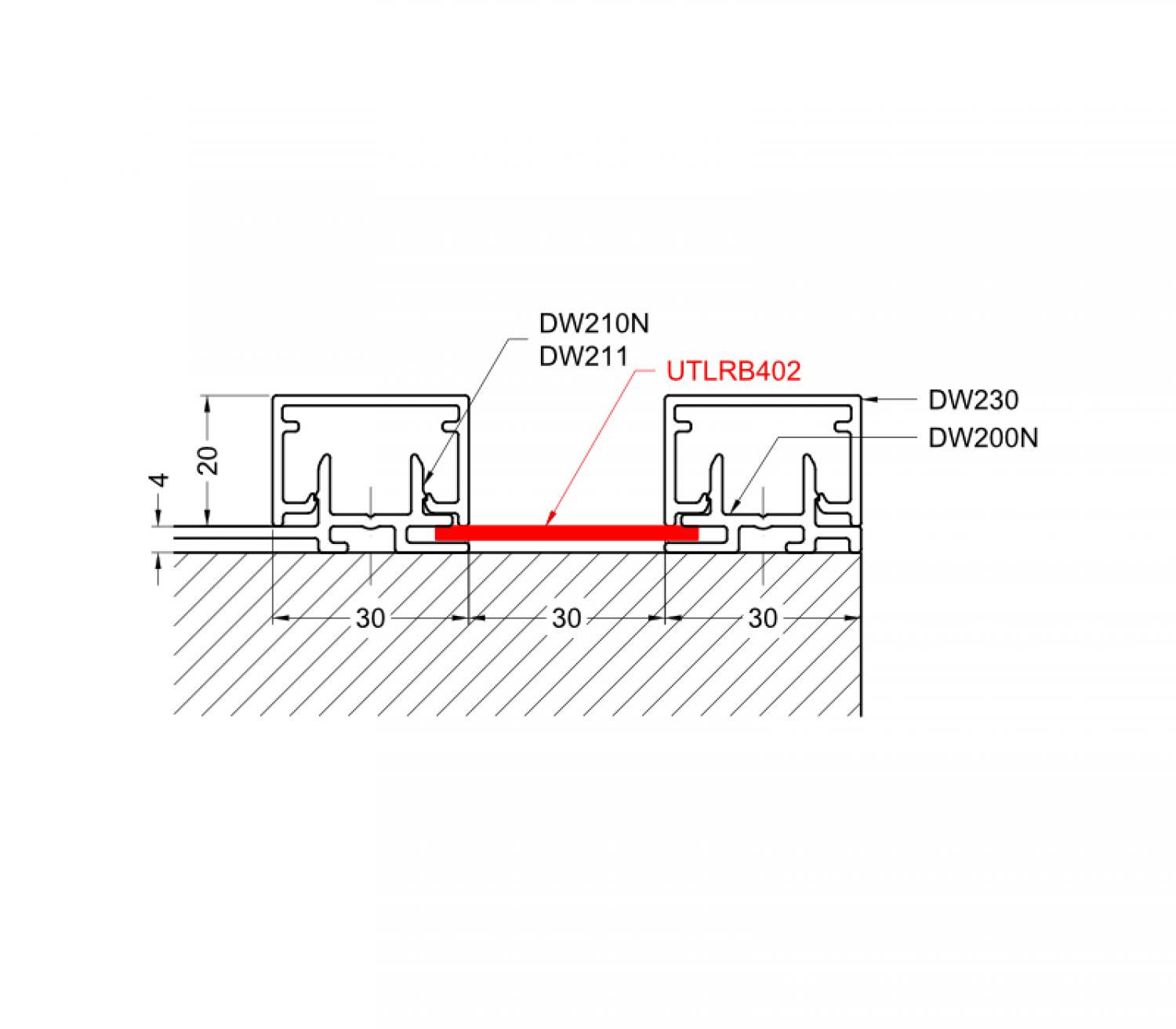 UTLRB402 Flachprofil 40x2mm