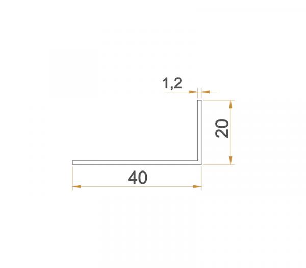 L-Winkel 40x20mm