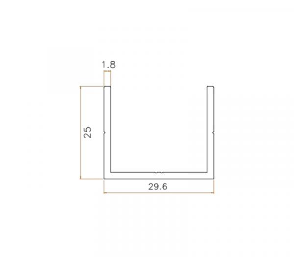 U-Profil 30x25mm