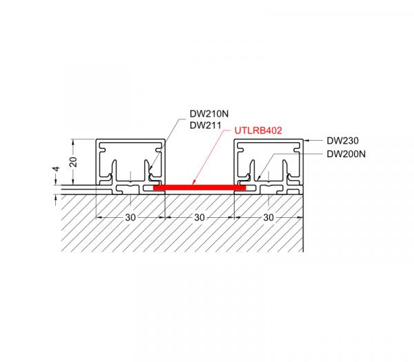 UTLRB402 Flachprofil 40x2mm